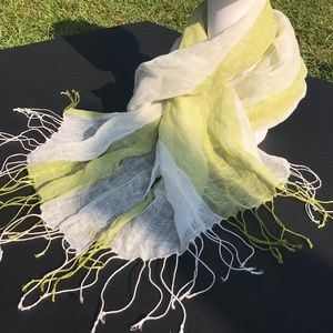 Lime Green and white